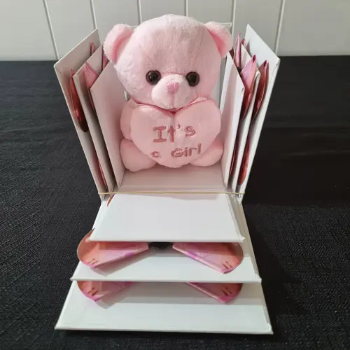 3. Box with 8 Pink Butterflies and Teddy thumbnail