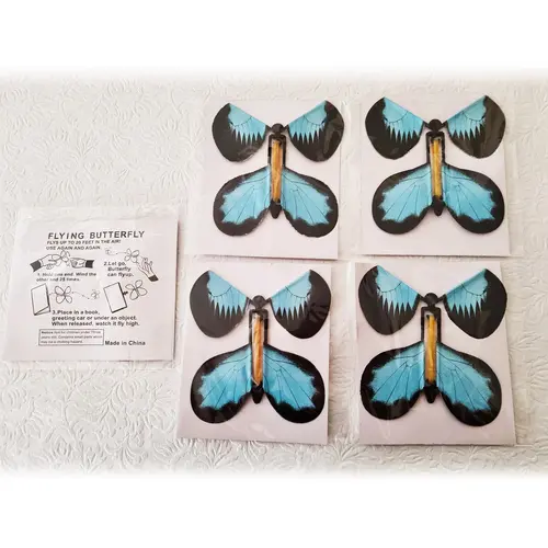 2. DIY Box with 8 Pink or Blue Butterflies and Teddy thumbnail