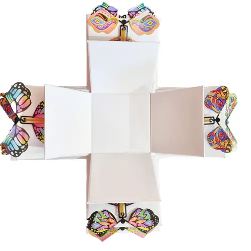 Celebration Box with 8 Colourful Butterflies